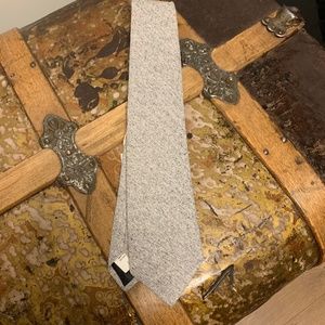 NWT Billy Reid Grey Speckled Silk Tie - 3" wide